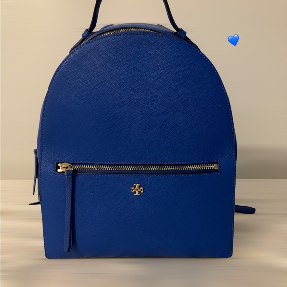 SOLD: Tori Burch Royal Blue Backpack - Picture 1 of 6